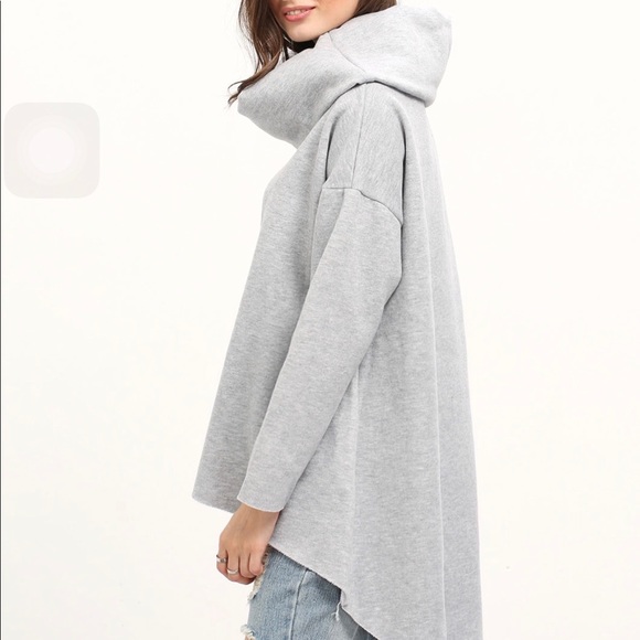 Light Gray Crowl Neck Sweater - Picture 4 of 4